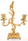 W. T. & S - EARLY 20TH CENTURY ROCOCO ITALIAN CANDELABRA