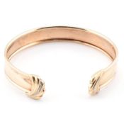 HALLMARKED 9CT GOLD & DIAMOND BANGLE