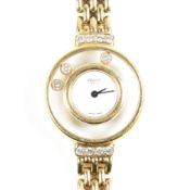 CHOPARD 18CT GOLD HAPPY DIAMONDS LADIES WRISTWATCH