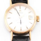 OMEGA 9CT GOLD LADIES WRISTWATCH