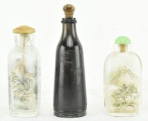 GROUP OF FIVE QING/REPUBLIC SNUFF BOTTLES 清/民国 鼻烟壶一组五个