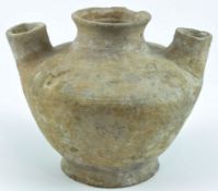 CHINESE/PRE-KHMER ARCHAIC POTTERY WATER POT 中国/东南亚高棉陶水丞
