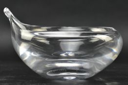 HANNE DREUTLER FOR ÅHUS GLASHYTTA - 20TH CENTURY SWEDISH GLASS TRINKET DISH