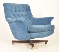 G PLAN - RETRO 1960S EASY LOUNGE SWIVEL ARMCHAIR
