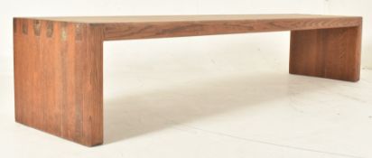 CONTEMPORARY HIGH END DESIGN SOLID OAK LOW BENCH SEAT