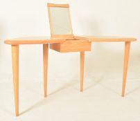 DESIGNER MAPLE WOOD KIDNEY SHAPED DRESSING TABLE