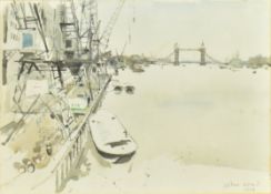 JOHN STANTON WARD (1917-2007) - 1954 WATERCOLOUR ON PAPER PAINTING