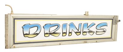 FOOD STALL LIGHT BOX SIGN READING DRINKS
