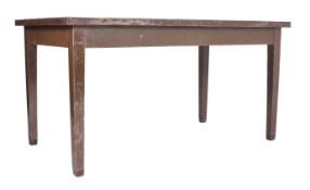MID CENTURY INDUSTRIAL METAL WORKMAN'S TABLE / DESK