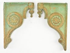 PRIVATE COLLECTION OF DERREN BROWN - PAIR OF CARVED WOODEN PLAQUES