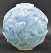 RENE LALIQUE - FORMOSE VASE - 1920S OPALESCENT BLUE STAINED VASE