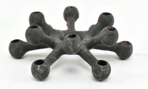 MID CENTURY DANSK DESIGNS CAST IRON SPIDER CANDELABRA