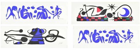 HENRI MATISSE - FOUR COLOURED SERIGRAPH PRINTS