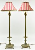 FREDERICK COOPER LAMPS - PAIR OF HIGH END DESIGN BRASS DESK LAMPS