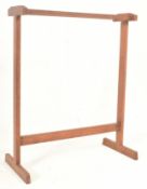 RETRO MID CENTURY TEAK WOOD TOWEL CLOTHES RACK STAND