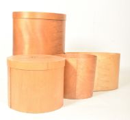 HEAL'S OF LONDON & FORTNUM & MASON - FOUR CONTEMPORARY PLY WOOD SHAKER BOXES