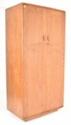 LUCIAN ERCOLANI FOR ERCOL - MID CENTURY 1960S BEECH & ELM DOUBLE WARDROBE