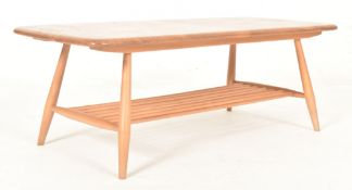 ERCOL - MODEL 459 - MID CENTURY BEECH & ELM COFFEE TABLE