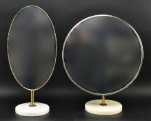 TWO MIRRORS - ONE MFl CIRCULAR EXAMPLE AND AN OVAL MIRROR