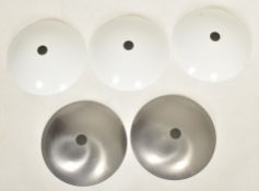 SET OF FIVE UFO SPACE AGE CEILING LIGHT SHADES