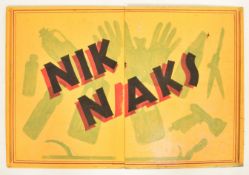 NIK NAKS - FAIRGROUND / FUNFAIR HAND PAINTED SIGN