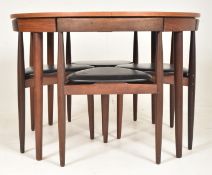 HANS OLSEN FOR FREM ROJLE - ROUNDETTE TABLE & CHAIRS