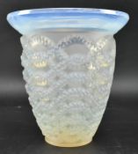 RENE LALIQUE - GUIRLANDES VASE - 1930S OPALESCENT BLUE STAINED VASE