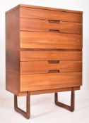 GUNTHE HOFFSTEADFOR UNIFLEX - MID CENTURY TEAK & WALNUT CHEST OF DRAWERS