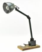 MEMLITE - MID CENTURY RETRO GREEN INDUSTRIAL DESK LAMP