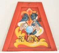20TH CENTURY FAIRGROUND CRYSTAL BALL PANEL