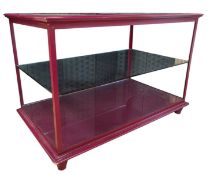 HIGH END DESIGN CONTEMPORARY PAINTED WOOD & GLASS HABERDASHERY SHOP DISPLAY CABINET