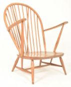 LUCIAN ERCOLANI X ERCOL - MODEL 317 - MID CENTURY BEECH & ELM GRANDFATHER ARMCHAIR