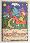 MID CENTURY DANISH MARIONETTE THEATRE POSTER