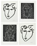 HENRI MATISSE - FOUR BLACK AND WHITE SERIGRAPH PRINTS