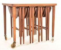 POUL HUNDEVAD, DENMARK - MID CENTURY RETRO TEAK QUARTETTO NEST OF TABLES