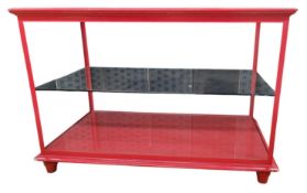 HIGH END DESIGN CONTEMPORARY PAINTED WOOD & GLASS HABERDASHERY SHOP DISPLAY CABINET