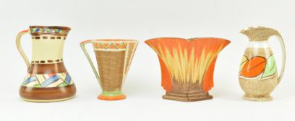 MYOTT, SON & CO. FOUR PIECES OF 1930S ART DECO CERAMICS