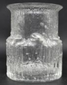 TAPIO WIRKKALA FOR IITTALA - ARNICA - VINTAGE MID CENTURY FROSTED GLASS VASE