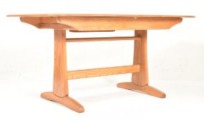 ERCOL - WINDSOR RANGE - BEECH & ELM EXTENDING DINING TABLE