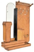 20TH CENTURY ART DECO WALNUT HALL STAND