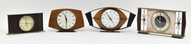 METAMEC - FOUR VINTAGE MID CENTURY 1960S & LATER CLOCKS