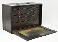 NESLEIN - EARLY 20TH CENTURY 1930S MAHOGANY CASED TOOL CHEST