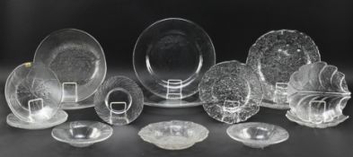 KOSTA BODA, IITTALA ETC - COLLECTION OF VINTAGE PLATES, TRINKET DISHES & PLATTERS