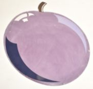 LARGE 1970S ALUMINUM PAINTED ARCADE PLUM DISPLAY