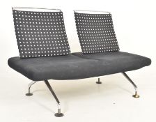 ANTONIO CITTERIO FOR VITRA - VINTAGE DESIGNER TWO SEATER SOFA ON CHROME FEET