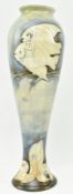 WILLIAM MOORCROFT - 1920S SALT GLAZE POTTERY ' FISH ' VASE