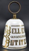 PIERO FORNASETTI - ITALIAN MID CENTURY CERAMIC & GILT BELL