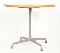 CHARLES & RAY EAMES FOR VITRA - VINTAGE OAK CONTRACT DINING TABLE ON X STRETCHER
