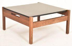 GUY ROGERS - 1960S TEAK FRAMED COFFEE TABLE