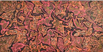 E.M. LIFT - 20TH CENTURY ABORIGINAL MIXED MEDIA PAINTING